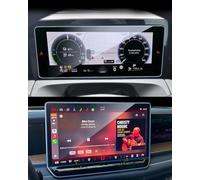 GFWGTS Juego de 2 protectores de pantalla de cristal 9H resistentes a los arañazos para VW Tiguan III MK3 / para VW Tayron SUV 2024 2025 2026, 15 pulgadas Discover Pro Max protector de pantalla +