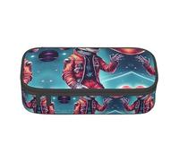 GFXEDSAH Estuche organizador de tela Oxford con estampado de galaxia Cool Man in Outer Space, Black, Talla única, Funda para llave