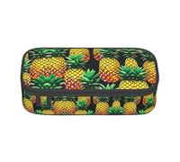 GFXEDSAH Estuche organizador de tela Oxford con estampado de piñas y frutas tropicales, Black, Talla única, Funda para llave