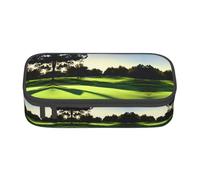 GFXEDSAH Estuche organizador de tela Oxford, multiuso, con estampado de campo de golf, Black, Talla única, Funda para llave