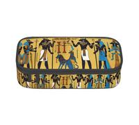 GFXEDSAH Estuche organizador de tela Oxford, multiuso, de la serie Tribe del Antiguo Egipto, Black, Talla única, Funda para llave