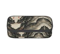 GFXEDSAH Estuche para lápices elegante y funcional, pequeño pero espacioso, ideal para viajes o uso diario, Black, Talla única, Neceser de maquillaje