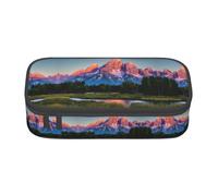 GFXEDSAH Grand Teton National Park - Estuche elegante y funcional para lápices, pequeño pero espacioso, ideal para viajes o uso diario, Black, Talla única, Neceser de maquillaje