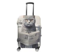 GFXEZZLH British Shorthair on The Toilet- Funda para equipaje, Estilo:, XL(30-32inch), Funda para maleta