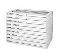 GFXYQPDNV Cubiertas de Cerca del Aire Acondicionado para Unidades Exteriores, Capa Protectora del Condensador al Aire Libre, Aleación de Aluminio AC Pantalla de privacidad,