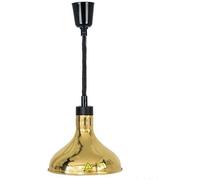 GFXYQPDNV Lámpara calentadora de Alimentos de 250 W, lámpara calentadora de Alimentos Calientes, lámpara de Cocina telescópica for Calentar bufé, Longitud Ajustable de 60 a 180 cm, Dorada(Black)
