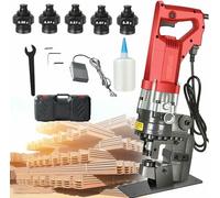 GFXYQPDNV Perforadora hidráulica de 1800 W, Perforadora hidráulica, Perforadora Manual eléctrica para Placas de Hierro, Cobre y Aluminio.