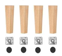 GFYHTN 15cm 25cm Patas Cuadradas de Madera para Muebles, Patas para Sofas, Patas de Repuesto para Cama, Armario, armarios de TV, Mesa de Centro(30cm/12in)