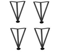 GFYHTN Patas Ajustables para Muebles, Patas Triangulares para sofás, Pata de Repuesto metálicas para Muebles para Camas, sofás y Muebles de baño(Black,20cm (8in))