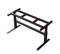 GFYHTN Patas metál Ajustables para Mesa, Estructura de Mesa de Oficina con Altura Regulable manualmente, Patas para Oficina o hogar(Black,135 * 38cm/53 * 15in)