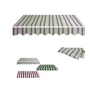 GFYHTN Tela De Toldo Retráctil de Repuesto, Lona Recambio para Cubierta de Sombra, Tela de Toldo para Exterior Impermeable(Stripe 1,11.5x8ft/3.5x2.5m)