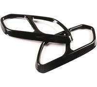 GFYWZ Puntas Escape para VW para Touareg CR7 2018-2020 Acero Inoxidable 2uds Negro Coche Trasero Izquierdo Derecho Silenciador Escape Cubierta Punta Tubo Embellecedor Garganta Cola Trasera Coche