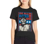 GG ALLIN Hated in The Nation T-Shirt Summer