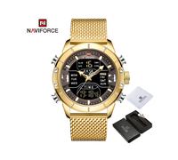 (GG-BOX) Reloj para hombre, marca de lujo superior, deportivo militar, de cuarzo, de acero inoxidable,