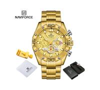 (GG BOX) Relojes de moda para hombre, reloj de cuarzo clásico original de lujo, cronógrafo analógico,