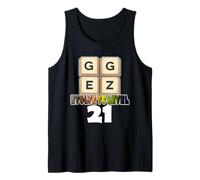 GG Easy - Divertido Mensaje en alemán para el 21º cumpleaños Camiseta sin Mangas