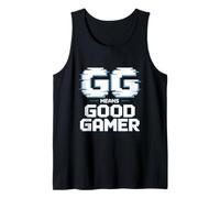 GG Good Gamer Positive Play Pixel Graphic Camiseta sin Mangas