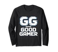 GG Good Gamer Positive Play Pixel Graphic Manga Larga