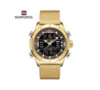 (GG) Reloj para hombre, marca de lujo superior, deportivo militar, de cuarzo, de acero inoxidable, LED,