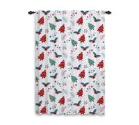 ggaimwf Cortinas navideñas Cortinas de Pino y Abeto para la Temporada de Invierno navideñas Tratamiento de Ventanas para Niños Sala de Estar Dormitorio División de Espacios 135x175cm 1 Panel