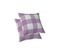 ggaimwf Fundas de cojín de cuadros vichy pastel Morado Tartán Cojines de silla a cuadros violeta Masía Tirar fundas de almohada Cojines a Cuadros para cama Sofá Sala de estar Jardín 40x40cm Juego de 2
