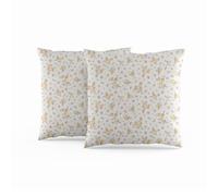 ggaimwf Fundas de cojín Florales Vintage Rústico Patrón Pastel de Flores pequeñas Almohada de Refuerzo para Exteriores para niñas Dormitorio sofá jardín con Cremallera Oculta 46x46cm Juego de 2