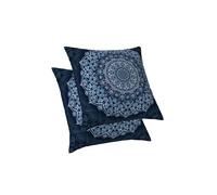 ggaimwf Fundas De Cojines Mándalas Flor Mandala Arabesque Funda de cojín Étnico Estilo Bohemio Fundas de Almohada de Tiro Azul Cojines Bolster para Sofá Cama Cojines Decorativos 60x60cm Conjuntos 2