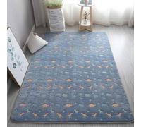 GGBOND Alfombra luminosa que brilla en la oscuridad, diseño de dinosaurio, suave y cómodo, 200 x 200 cm