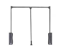 GGFFJ Barra de Armario abatible, Ajustable de 510-1200 mm, con Retorno Suave, Capacidad de Peso de 15 kg, for Colgar Ropa (marrón, 510-650 mm)(Color1,880-1200mm)