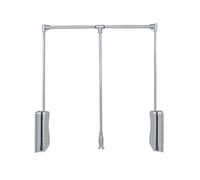 GGFFJ Barra de Colgar abatible for Armario, Percha telescópica con Retorno Suave, Ajustable de 540 a 1250 mm, Capacidad de Peso de 20 kg, for Colgar Ropa (marrón, 920-1250 mm)(Color1,690-920mm)