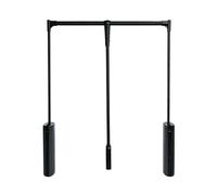 GGFFJ Barra de Ropa abatible, Ajustable de 500 mm a 1050 mm, elevación telescópica con Retorno Suave, Capacidad de Peso de 25 kg, for Colgar Ropa (Blanco, 700-1050 mm)(Black,500-700mm)