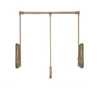 GGFFJ Barra de Ropa abatible, Ajustable, de 510 a 1150 mm, for Colgar Ropa, for el hogar, Capacidad de 20 kg (Negro, 850-1150 mm)(Brown,850-1150mm)