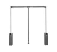 GGFFJ Barra de Ropa abatible de 510 mm a 1210 mm, Ajustable, con elevación telescópica, con Retorno Suave, Capacidad de Peso de 20 kg, for Colgar Ropa (marrón, 660-890 mm)(Color1,890-1210mm)