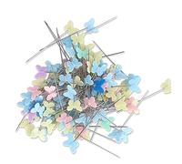 Ggnaxivs 200 Uds., Alfileres de Costura de 2 Pulgadas, Alfileres Rectos de Cabeza, Alfileres de Costura con Cabeza de Mariposa para Proyectos de Bricolaje, DecoracióN de Modista