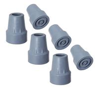 Ggnaxivs Puntas de Muleta, Puntas de BastóN de Goma Antideslizantes de Alta Resistencia de 3/4 Pulgadas, Tapas de Repuesto para Pies de BastóN, Almohadillas de Muleta, 6 Piezas