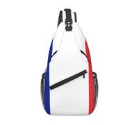 GGNKDL Bandolera cruzada con estampado de bandera francesa adecuada para hombres y mujeres, adecuada para bolsas de fitness y viajes de senderismo