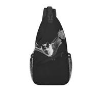 GGNKDL Bats in the Sky Prints Cross bandolera adecuada para hombres y mujeres, adecuada para bolsas de fitness y viajes de senderismo