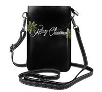GGNKDL Bolsa cruzada con estampado de Feliz Navidad, bolsa para teléfono móvil, cartera pequeña para mujer, un regalo práctico adecuado para salir, hacer ejercicio y ir de compras