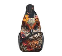 GGNKDL Bolsa de hombro cruzada con estampado de animales creativos, adecuada para hombres y mujeres, adecuada para bolsas de fitness y viajes de senderismo