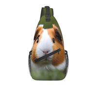 GGNKDL Bolsa de hombro cruzada con estampado de conejillos de indias adecuada para hombres y mujeres, adecuada para bolsas de fitness y viajes de senderismo