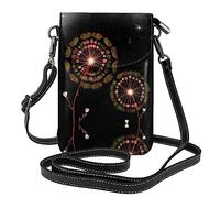 GGNKDL Bolso cruzado con estampado de diente de león estrellado, bolsa para teléfono móvil, cartera pequeña para mujer, un regalo práctico adecuado para salir, hacer ejercicio y ir de compras