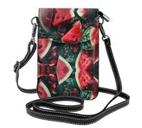 GGNKDL Bolso cruzado con estampado de sandía fresca, bolsa para teléfono móvil, cartera pequeña para mujer, un regalo práctico adecuado para salir, hacer ejercicio y ir de compras