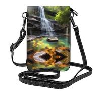 GGNKDL Bolso cruzado con estampado de Waterfall Views, bolsa para teléfono móvil, cartera pequeña para mujer, un regalo práctico adecuado para salir, hacer ejercicio y ir de compras