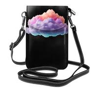 GGNKDL Colorido bolso cruzado con estampado de nubes oscuras, bolsa para teléfono móvil, cartera pequeña para mujer, un regalo práctico adecuado para salir, hacer ejercicio y ir de compras