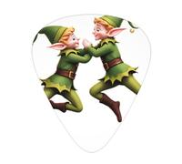 GGNKDL Elf hugging each other Prints Púa de guitarra de 12 piezas con tres combinaciones de púas de grosor adecuadas para bajo y ukelele