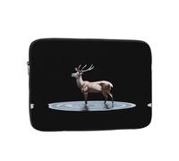 GGNKDL Elk Stepping on The Water - Funda portátil a prueba de golpes para laptop de 10 pulgadas, para hombres y mujeres, viajes de negocios, oficina, uso diario
