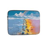 GGNKDL Footprints on The Rainbow Pattern - Funda portátil a prueba de golpes para laptop de 12 pulgadas, para hombres y mujeres, viajes de negocios, oficina, uso diario