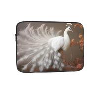 GGNKDL Funda portátil para laptop de 17 pulgadas, diseño de pavo real abierto, a prueba de golpes, para hombres y mujeres, viajes de negocios, oficina, uso diario