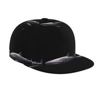 GGNKDL Gorra de béisbol ajustable con estampado de tiburón silencioso, adecuada para actividades al aire libre como correr