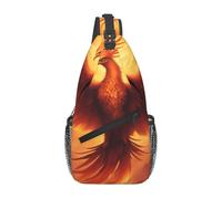 GGNKDL Hermosa bolsa de hombro Phoenix Prints Cross adecuada para hombres y mujeres, adecuada para bolsas de fitness y viajes de senderismo